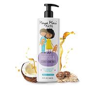 MAYA MARI Champú y acondicionador 2 en 1 para niños con aceite de coco y aceite de ricino, sin sulfatos ni lágrimas