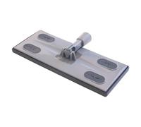 Maya - Mopa Plana Atrapapolvo para Limpieza en Seco de Suelos Lisos y Parquet | 27 x 11 cm | Incluye 10 Recambios Desechables, Base de ABS con Anclaje de 4 Puntos (Gris)