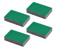 Maya - Pack de 4 Estropajos para Limpieza de Cocinas, Baños y Vajillas sin Dejar Rayas | 9x13,5x2,6 cm | Esponjas Lavables en Lavavajillas y Lavadora (EVO XL, Verde)