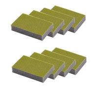 Maya - Pack de 8 Estropajos para Limpieza de Cocinas, Baños y Vajillas sin Dejar Rayas | 9x13,5x2,6 cm | Esponjas Lavables en Lavavajillas y Lavadora (EVO XL, Amarillo)