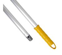 Maya Palo ALUMINIO ANODIZADO 1,40m. Ligero, Resistente y Profesional. Mango y Rosca de Polipropileno (Color Amarillo)