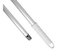 Maya Palo ALUMINIO ANODIZADO 1,40m. Ligero, Resistente y Profesional. Mango y Rosca de Polipropileno (Color Blanco)