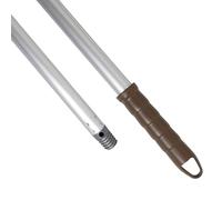 Maya Palo ALUMINIO ANODIZADO 1,40m. Ligero, Resistente y Profesional. Mango y Rosca de Polipropileno (Color Marrón)