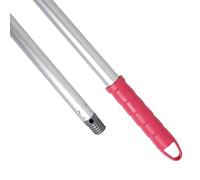 Maya Palo ALUMINIO ANODIZADO 1,40m. Ligero, Resistente y Profesional. Mango y Rosca de Polipropileno (Color Rosa)