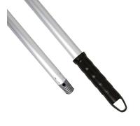 Maya Palo ALUMINIO ANODIZADO 1,40m. Ligero, Resistente y Profesional. Mango y Rosca de Polipropileno (Color Negro)