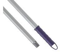 MAYA Palo ALUPRO 1,50 m. Acero con Recubrimiento Protector Anticorrosión. Rosca Universal y Maneta con Agujero para Colgarlo. (Gris)