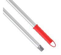 Maya Palo ANODIZADO ESTRIADO. 1,40 m. Recubrimiento Anticorrosión. Ligero, Resistente y Antideslizante. Rosca Universal y Maneta con Agujero para Colgarlo. (Rojo)