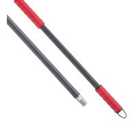 Maya - Palo de Escoba y Fregona Octogonal ERGO-PRO de 140 cm con Empuñadura Ergonómica, Mango Antideslizante con Anclaje para Mopa, Rosca Universal y Maneta para Colgar (Rojo)