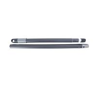 Maya - Palo para Recogedor de Basura MAX de 72 cm con 2 Secciones Desmontables, Mango Resistente y Antideslizante, Rosca Universal de Ajuste Rápido (Gris)