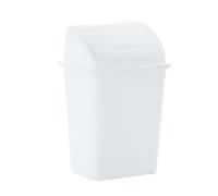 Maya Papelera con Tapa Basculante 10 Litros. Polipropileno Resistente. Ideal para HORECA y Hospitales.