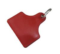 Maya Professional Tools mdtag02-3 ID Detectable Grande con Anillo de Metales, 5 unidades, Rojo