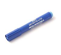 Maya Professional Tools Q0700-2/7 - Marcador fluorescente detectable para metales y rayos X, 10 piezas, cuerpo azul, tinta naranja