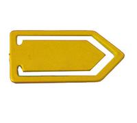 Maya Professional Tools wclip02-4 clips de metal detectables por metal, grande, 10 unidades, color amarillo