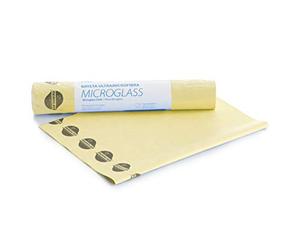 Maya | Rollo Bayeta Microglass | 6 Bayetas en un Rollo con Precorte | Ideal para Limpiar Cristales, Vajillas, Gafas | No Deja Huellas | Puede Usarse Seco o Húmedo | Color Amarillo