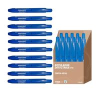 Maya Rotulador RPM. Permanente, Retráctil, Antibacterias y Detectable. Fabricado con Polipropileno de Grado Alimentario. Cumple Normativas HACCP, BRC y UE/FDA. Caja de 10 Unidades. (Tinta Azul)