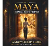 MAYA: The Dream Beyond the Door - A Story Coloring Book for Adults (Maya Collins Series, Vol. 1): Stress Relief Coloring for Adults | Inspirational Women's Gift Book with Unique Illustrated Story