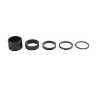 MAYANGYANG Espaciador De Bicicleta 5 uds. Espaciador de 1 Pulgada 25,4mm 20/10/5/3/2mm Accesorios for Arandelas de Bicicleta Espaciadores Bicicleta(5pcs Black)