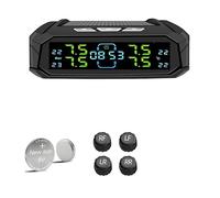 MAYANGYANG Tpms Sistema De Alarma Presión Neumáticos For Automóvil con Energía Solar, Pantalla Digital Temperatura, Sistemas Seguridad For Automóviles 4/6 Sensores(4 External Sensor)