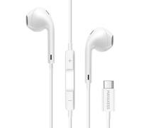 Mayaxess Auriculares con cable USB-C con botón de control integrado