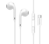Mayaxess Auriculares con cable USB-C para iPhone 17 Pro con micrófono integrado