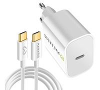 Mayaxess Cargador de pared de 20W para iPhone 17 con cable USB-C de 1m