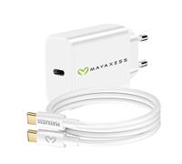 Mayaxess Cargador de pared para iPhone 15 Pro 20W + Cable USB-C de 1m,