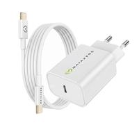 Mayaxess Cargador de pared para iPhone 16 Plus 20W + Cable USB-C de 1m,