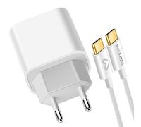 Mayaxess, Cargador de pared para iPhone 17 Air de 20W con cable USB-C de 1 metro