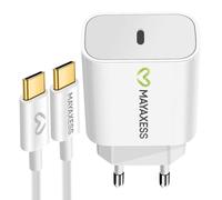 Mayaxess, Cargador de pared para iPhone 17 Pro Max de 20W + Cable USB-C de 1m