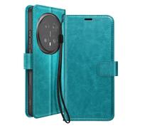 Mayaxess Cartera para Honor Magic 8 Pro con Correa y Función Soporte, Azul
