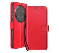 Mayaxess Cartera para Honor Magic 8 Pro con Correa y Función Soporte, Rojo