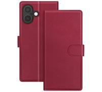 Mayaxess Funda Cartera 2 en 1 para iPhone 17 con Carcasa Desmontable, Rojo