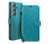 Mayaxess Funda Cartera para Galaxy S25 FE con Correa y Función Soporte