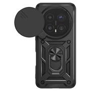 Mayaxess Funda con Anillo para Honor Magic 8 Pro con Tapa Cámara Deslizante Antigolpes
