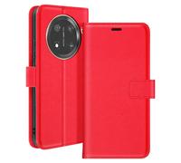 Mayaxess Funda con cierre para Honor Magic 7 Lite Protección con correa, Rojo