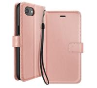 Mayaxess, Funda Libro para iPhone 16e con Correa de Mano y Soporte Vídeo