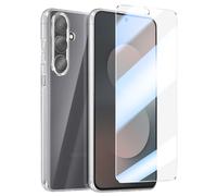 Mayaxess Funda para Galaxy S25 FE con protector de pantalla de cristal templado