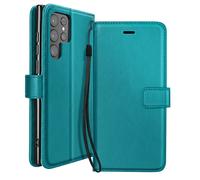 Mayaxess, Funda Tarjetero para Galaxy S22 Ultra con Soporte Vídeo y Correa