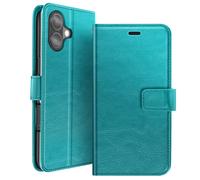 Mayaxess Funda tipo cartera para iPhone 17 con función de soporte, Azul pato