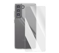 Mayaxess, Pack Protección Galaxy S21 FE: Funda y Cristal Templado 9H Antigolpes