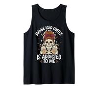 Maybe Iced Coffee Is Addicted To Me Camiseta sin Mangas