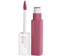 Maybelline New York, SuperStay Matte Ink, Pintalabios Mate de Larga Duración, Tono 125 - Inspirer, Malva Oscuro