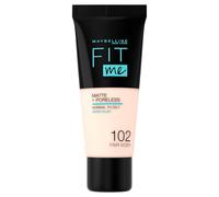 MAYBELLINE Base de maquillaje, Tubo Líquido, Color 102 Fair, 30 ml (Paquete de 1)