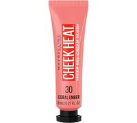 Maybelline Cheek Heat - Maquillaje en crema en gel, ligero, sensación transpirable, color transparente, aspecto natural, acabado húmedo, sin aceite, color coral bruma, 0.27 onzas líquidas