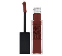 Maybelline Color Sensational Vivid Matte Liquid - 37 Coffee Buzz - Lipstick barra de labios Marrón Mate - Barras de labios (Marrón, Coffee Buzz, #643431, Mate, Líquido, 17 mm)
