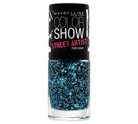 Maybelline Color Show Street Artist Top Coat 4 Alley Attitude esmalte de uñas Azul - Esmaltes de uñas (Azul, Alley Attitude, 1 pieza(s), Francia, 25 mm, 25 mm)
