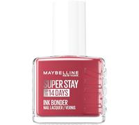 Maybelline Esmalte de uñas New York de larga duración, colores intensos y pigmentados, refuerza las uñas dañadas Superstay Ink Bonder, color Really Rosy 202, 12 ml
