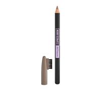 Maybelline New York Lápiz para cejas, súper pigmentado y difuminable, fórmula con aceite de coco, punta templable y peine, Express Brow Shaping Pencil, tonalidad: 03 Soft Brown