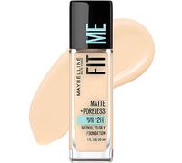 Maybelline Fit Me Matte + Poreless Liquid Foundation Maquillaje Natural Beige 1 onza base de aceite libre de aceite