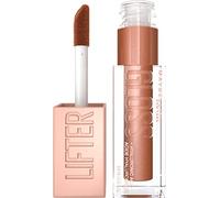 Maybelline Lifter Gloss Bronceado Brillo de labios, fórmula de hidratación duradera con ácido hialurónico, antiadherente, bronce 018